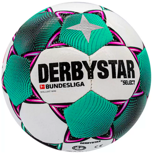 Biało-turkusowa piłka nożna Select Derbystar Bundesliga Brillant MINI - rozmiar 1