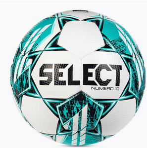 Biało-turkusowa piłka nożna Select Numero 10 v23 110046
