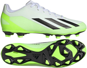 Biało-zielone buty piłkarskie Adidas X Crazyfast.4 HQ4535