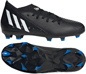 Czarne buty piłkarskie korki Adidas Predator Edge.3 FG GW2360 - Junior