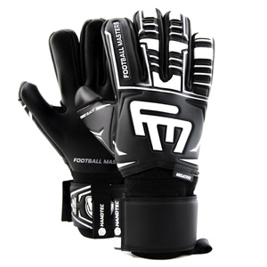 Czarno-białe rękawice bramkarskie Football Masters Symbio Black NC