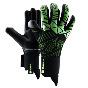 Czarno-zielone rękawice bramkarskie Fottball Masters Fenix Green