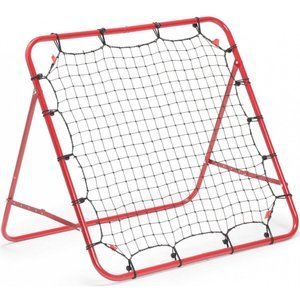 Czerwona ścianka treningowa z siatką do odbijania piłki Rebounder
