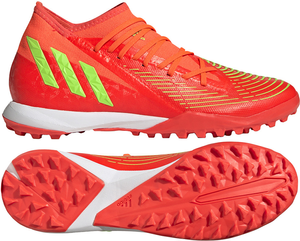 Czerwono-pomarańczowe buty piłkarskie turfy Adidas Predator Edge.3 TF GV8536