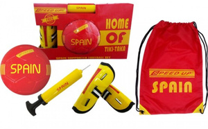 Czerwono-żółty zestaw piłkarski Speed Up Spain 3090