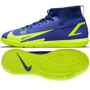 Granatowo-zielone buty halówki Nike Mercurial Superfly 8 Academy CV0784 474 - Junior