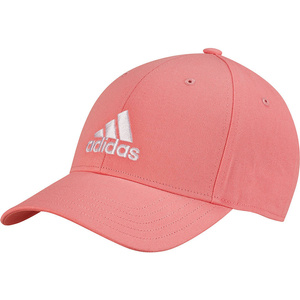 Koralowa czapka z daszkiem Adidas Baseball Cap Cotton GM6272 - męska