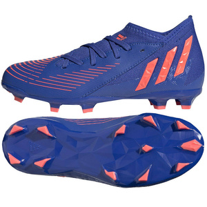 Niebiesko-pomarańczowe buty piłkarskie korki Adidas Predator Edge.3 GW2361 - Junior
