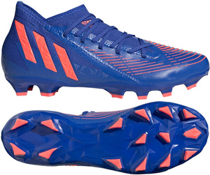 Niebiesko-pomarańczowe buty piłkarskie korki Adidas Predator Edge.3 MG GW9989