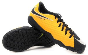 Pomarańczowe-czarne buty piłkarskie na orlik Nike Hypervenom Phelon TF 852598-801 JR