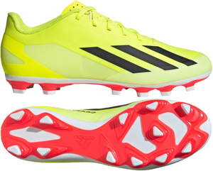 Seledynowo-czerwone buty piłkarskie Adidas X Crazyfast Club IG0618