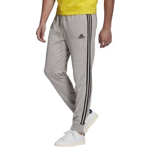 Szare spodnie dresowe Adidas Essentials Tap Cuff 3 Stripes GK8889