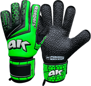 Zielono-czarne rękawice bramkarskie 4Keepers Champ Astro V HC - Junior