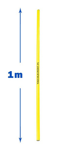 Żółta laska tyczka treningowa Yakimasport 100075 100cm
