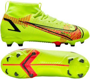 Żółte buty piłkarskie Nike Mercurial Superfly 8 Academy FG/MG CV1127 760 - Junior
