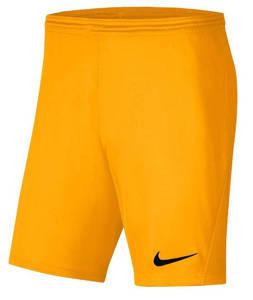 Żółte spodenki sportowe Nike Park III BV6855 739