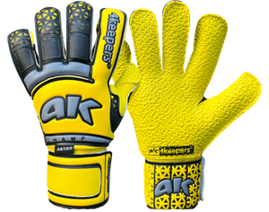 Żółto-szare rękawice bramkarskie 4Keepers Champ Astro VI HB - Junior