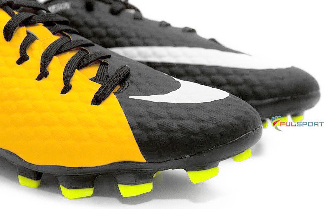 Pomarańczowo-czarne buty piłkarskie Nike Hypervenom Phelon FG 852556-801 | Butyzakupy.pl