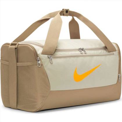 Beżowa torba Nike Brasilia Duffel BA5957 230 - rozmiar S