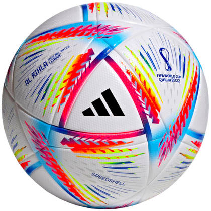Biała piłka nożna Adidas Al Rihla League Fifa World Cup 2022 H57791