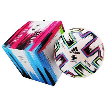 Biała piłka nożna Adidas Uniforia League X-Mas FH7376 rozmiar 4 + pudełko