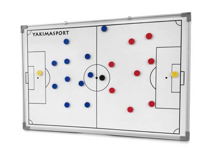 Biała tablica taktyczna do piłki nożnej 60x90 cm Yakimasport 100014