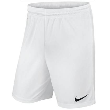 Białe spodenki piłkarskie juniorskie Nike Park 725988-100