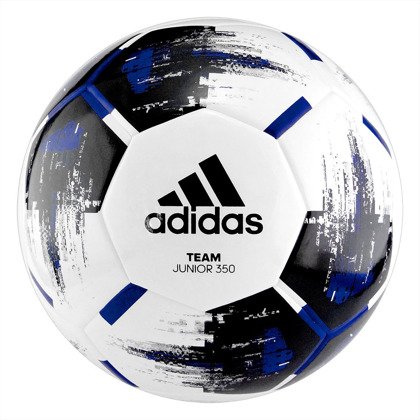 Biało-czarna piłka nożna Adidas Team Junior 350g CZ9573 r5