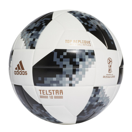 Biało-czarna piłka nożna Adidas Telstar Top Replica CE8091 r4