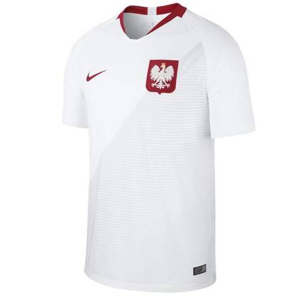 Biało-czerwona koszulka oficjalna reprezentacji Polski Nike Breathe Stadium Home 2018 893893-100