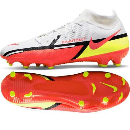 Biało-czerwone buty piłkarskie korki Nike Phantom GT2 Academy DF FG/MG DC0797 167