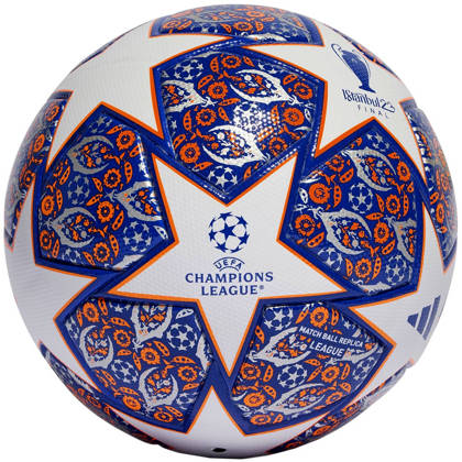 Biało-granatowa piłka nożna Adidas UCL League Istanbul Liga Mistrzów HU1580