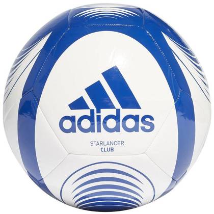 Biało-niebieska piłka nożna Adidas Starlancer Club GU0248