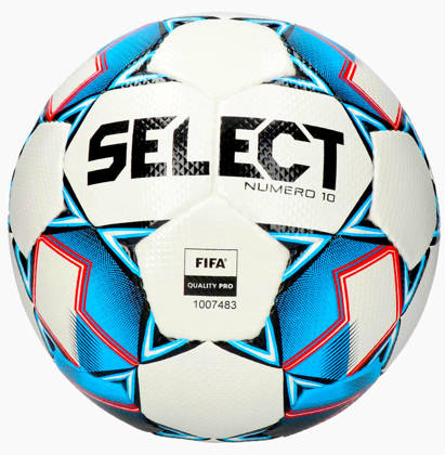 Biało-niebieska piłka nożna Select Numero 10