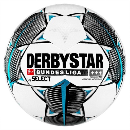Biało-szara piłka nożna meczowa Select Derbystar Bundesliga Brillant APS FIFA OMB r5