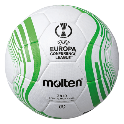 Biało-zielona piłka nożna Molten UEFA Europa Conference League