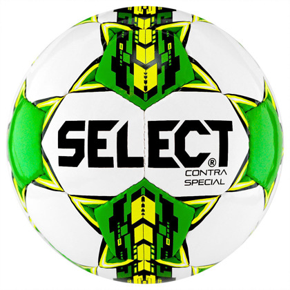 Biało-zielona piłka nożna Select Contra Special - rozmiar 4