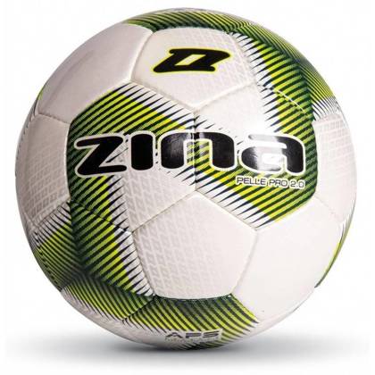 Biało-zielona piłka nożna Zina Pelle Pro 2.0 