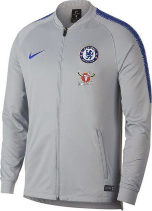 Bluza treningowa Nike Chelsea Londyn Dry Squad 919965-015 szaro-niebieska