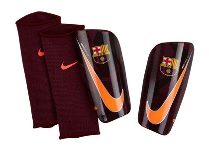 Bordowe ochraniacze piłkarskie Nike FC Barcelona SP2112-608