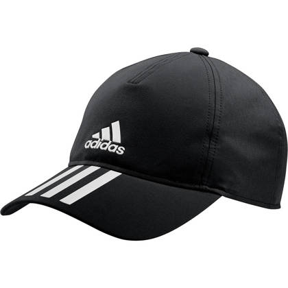 Czarna czapka z daszkiem Adidas Aeroready Baseball Cap 3 Stripes GM6278 - męska