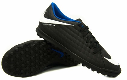 Czarne buty piłkarskie na orlik Nike HypervenoM Phade TF 852585-002 JR