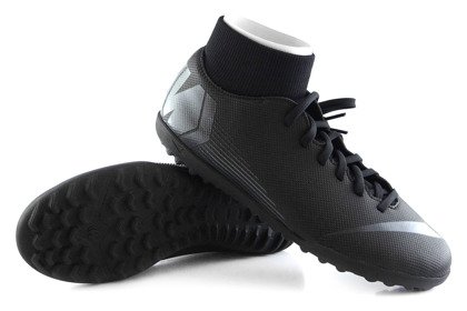 Czarne buty piłkarskie na orlik Nike Mercurial Superfly Club TF AH7372-001