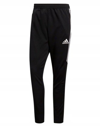 Czarne spodnie dresowe długie Adidas Tiro 18 junior BS3690
