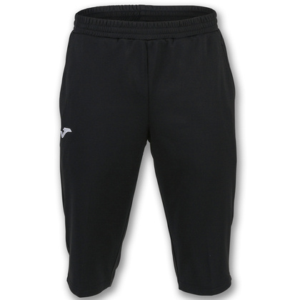 Czarne spodnie treningowe 3/4 Joma Capri Fleece Bermudy 101101.100