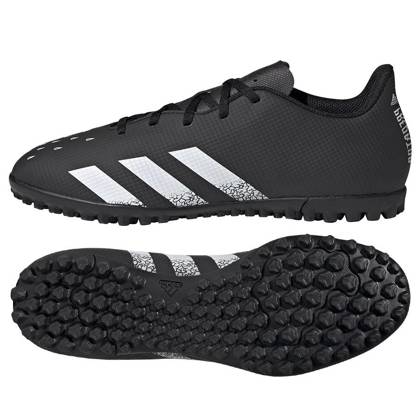 Czarno-białe buty piłkarskie turfy Adidas Predator Freak.4 TF FY1046