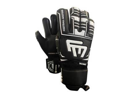 Czarno-białe rękawice bramkarskie Football Masters Symbio Black RF