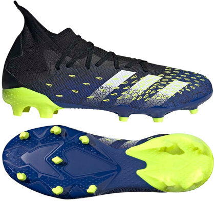 Czarno-granatowe buty piłkarskie korki Adidas Predator Freak.3 FG FY0610