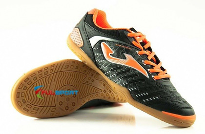 Czarno-pomarańczowe buty piłkarskie na halę Joma Maxima Sala 601