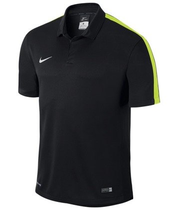 Czarno-seledynowa koszulka polo Nike Squad Sideline 646405-011 - Junior